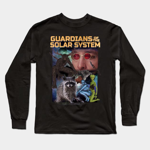 Guardian of the Solar System MCU Super Hero Knock Off Parody Worst Parody Long Sleeve T-Shirt by blueversion